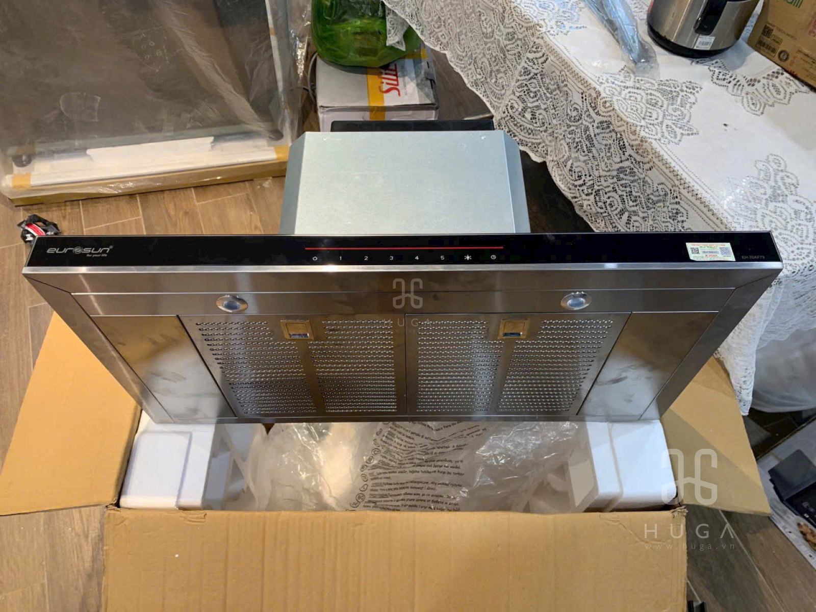 Hút mùi eurosun EH-70AF76, hút mùi eurosun 70cm, hút mùi kích thước 700, EH-70AF76, Máy Hút Mùi Eurosun, Eurosun, hút mùi chữ T eurosun, Động cơ Inverter Dual Smart BLDC mạnh mẽ, hút mùi tiết kiệm điện năng, hút mùi hãng eurosun, hút mùi than hoạt tính, 