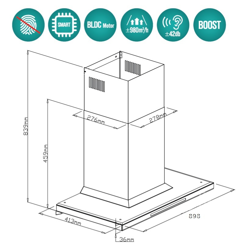 Máy hút mùi GX H90T81G, H70T81G, GX H90T81G, Máy hút mùi GX H90T81G, máy hút mùi kích thước 900, hút mùi GX H90T81G, Hút mùi hiện đại, hút mùi cho tủ 900, hút mùi GrandX kích thước 900, Hút mùi nhà bếp kích thước 900
