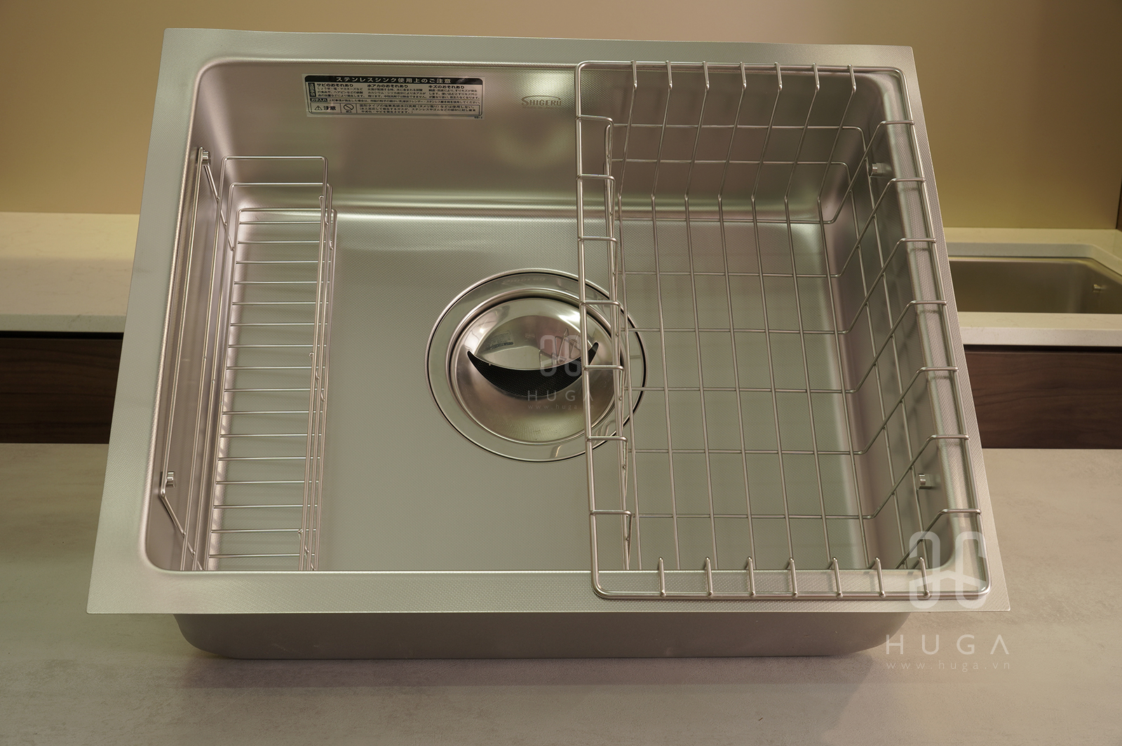 Chậu rửa chén nhật shigeru hạt sần LE JSS-K FS, LE JSS, Chậu rửa chén nhật shigeru hạt sần LE JSS-K FS, chậu rửa cho bàn đảo, chậu kích thước bàn đảo, chậu nhỏ cho đảo, chậu LE JSS K FS, chậu shigeru bàn đảo