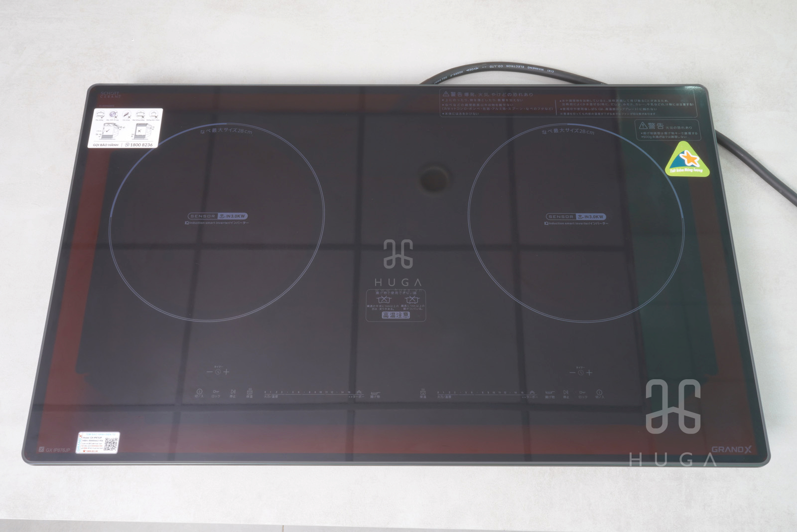 Bếp từ GrandX GX IP876JP, IP876JP, GX IP876JP, Bếp từ GrandX GX IP876JP, bếp từ đôi grandx, bếp từ 876JP, bếp từ công nghệ nhật bản, bếp từ 876jp