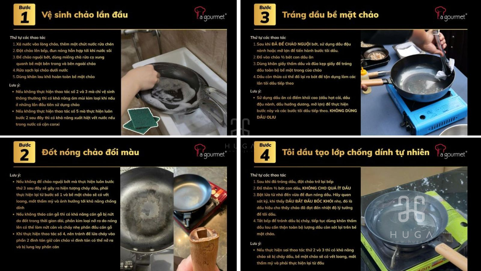 Chảo gang Nitrigan La gourmet