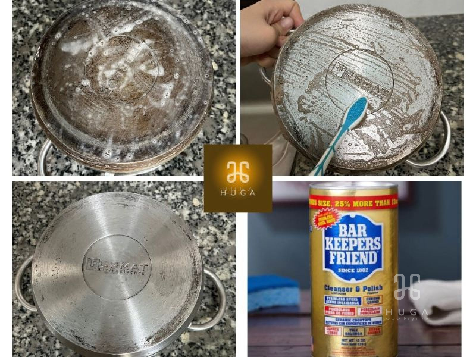 Cách khắc phục nồi bị đen đáy khi sử dụng bếp từ