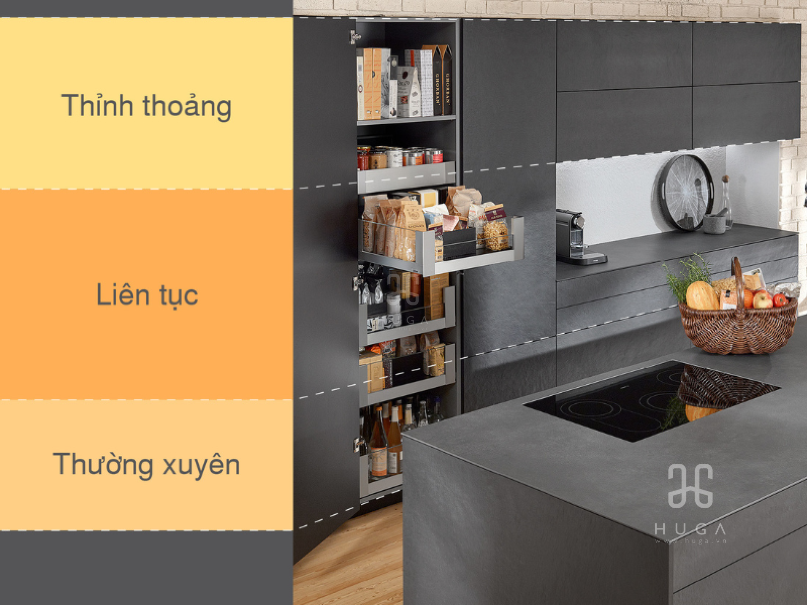 5 Quy tắc vàng để sắp xếp và lưu trữ trong khu vực nhà bếp