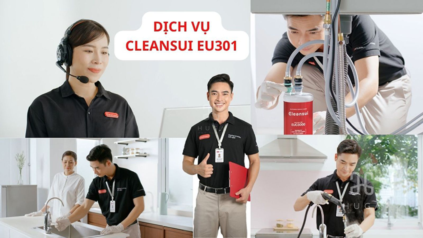 dịch vụ sau b&aacute;n h&agrave;ng của cleansui eu301 - huga.vn