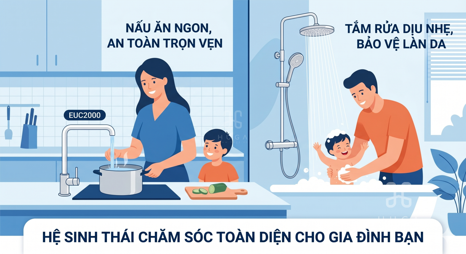 lọc nước cleansui chăm s&oacute;c bảo vệ gia đ&igrave;nh bạn