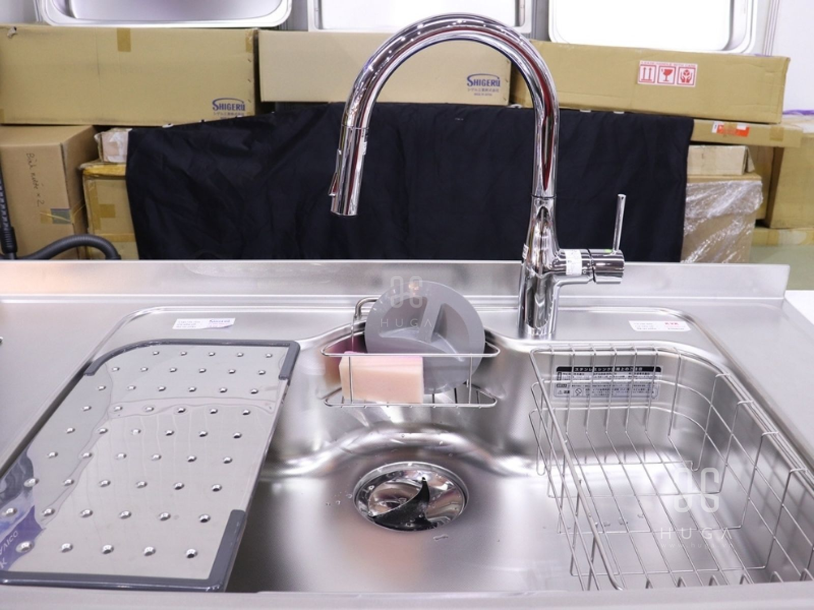 Chậu Shigeru FCM-DK kết hợp v&ograve;i KM6061EC