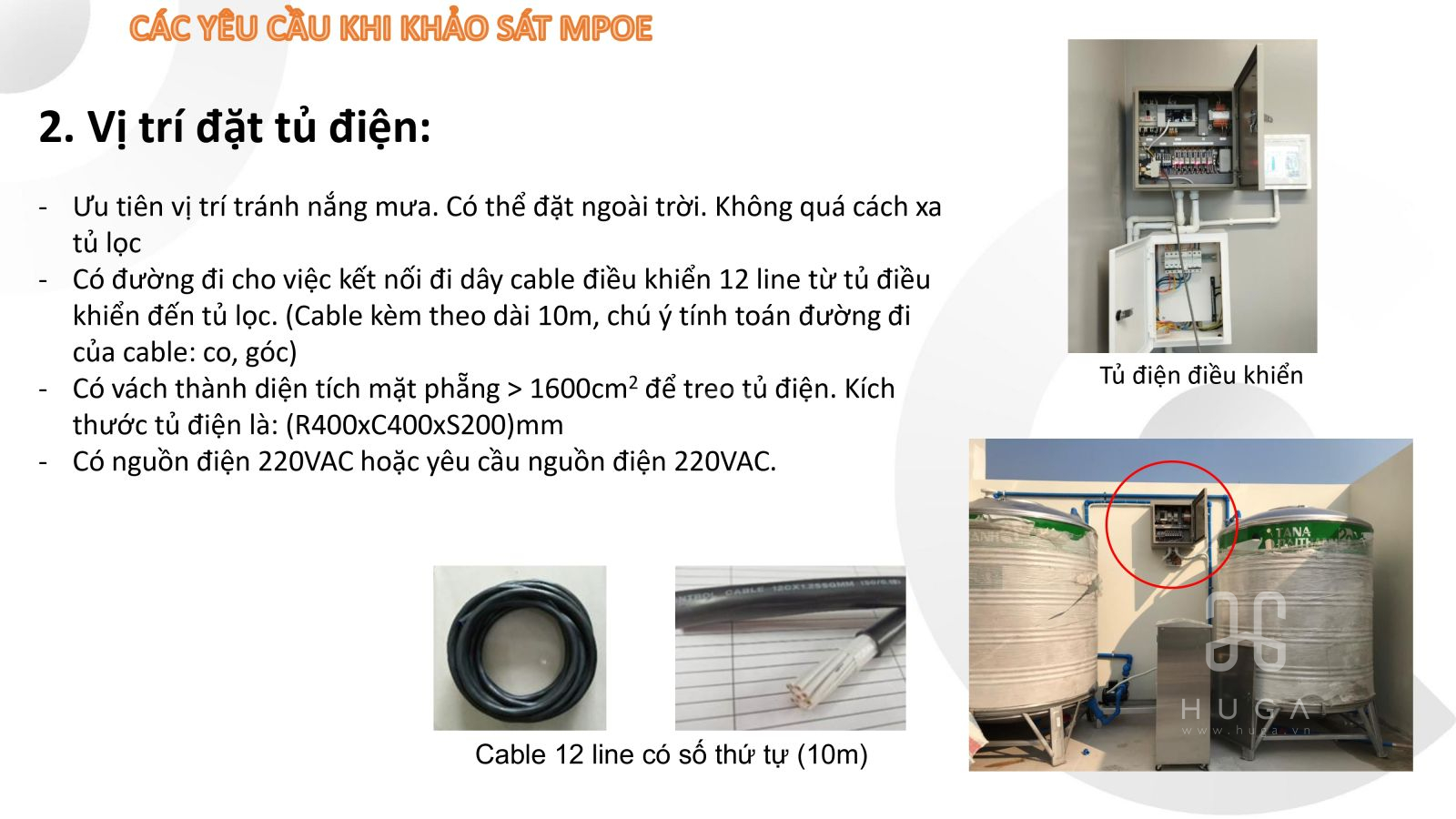 Hướng dẫn khảo sát lắp đặt MPOE