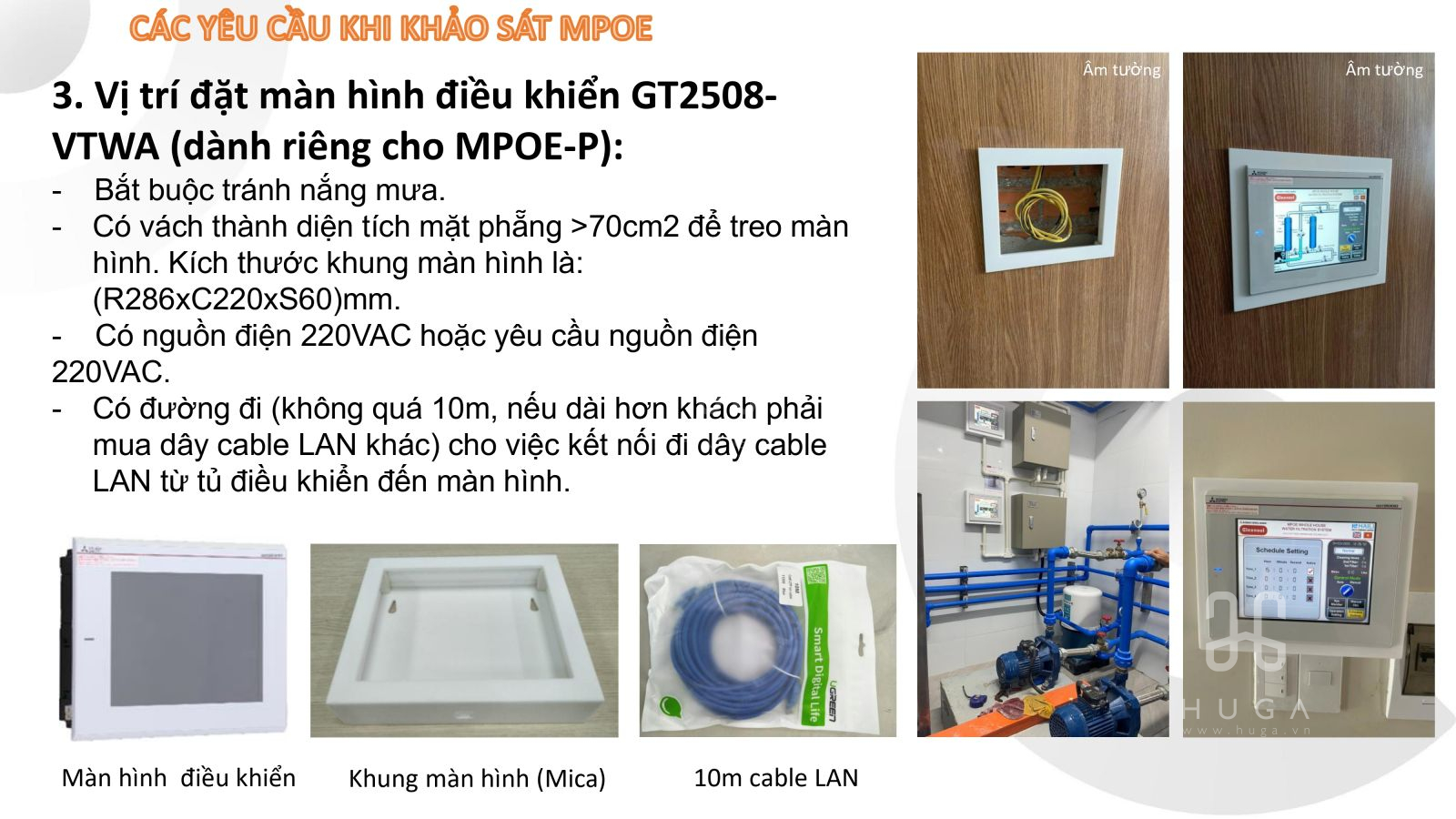 Hướng dẫn khảo sát lắp đặt MPOE