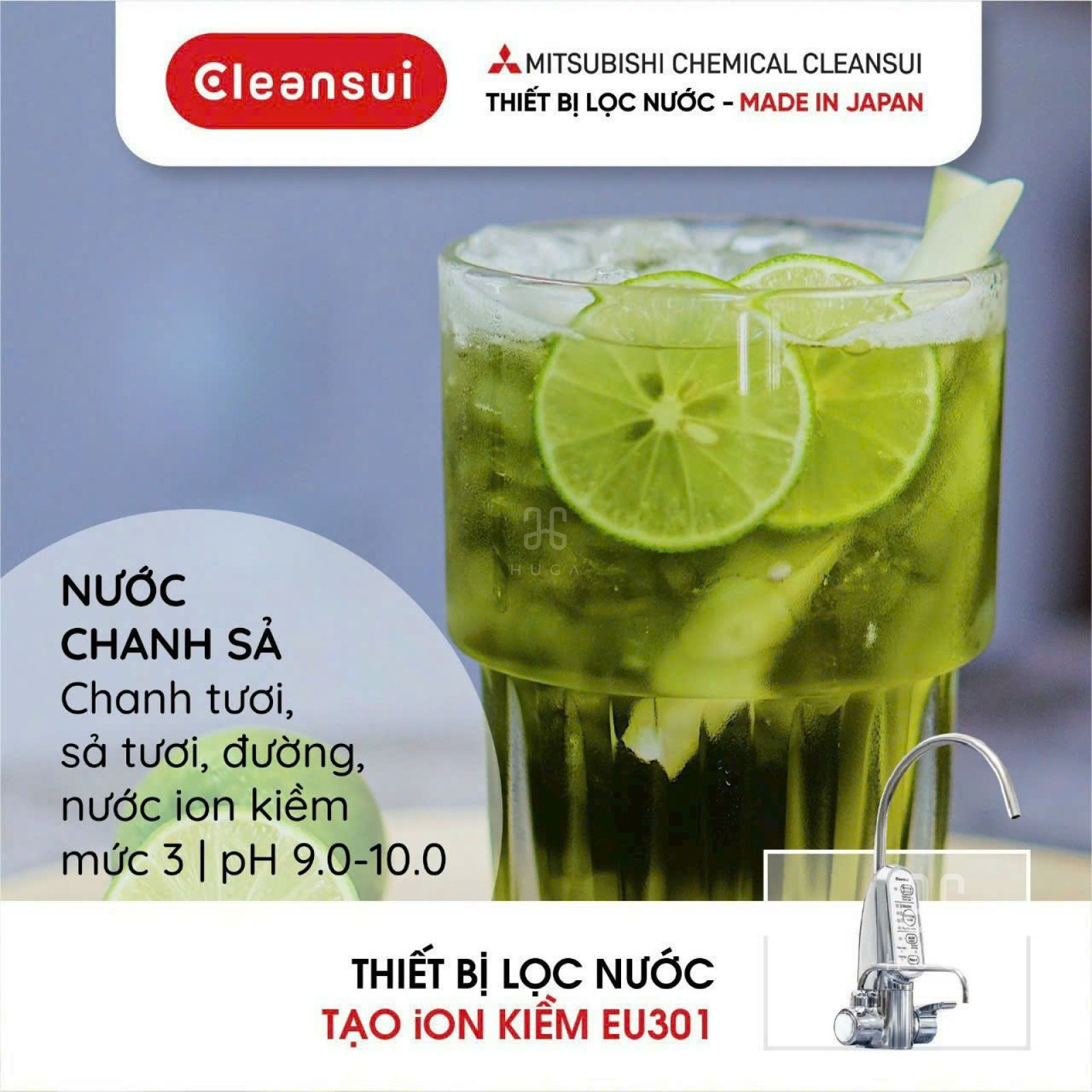 PH 9-10 của cleansui EU301 alkaline 3