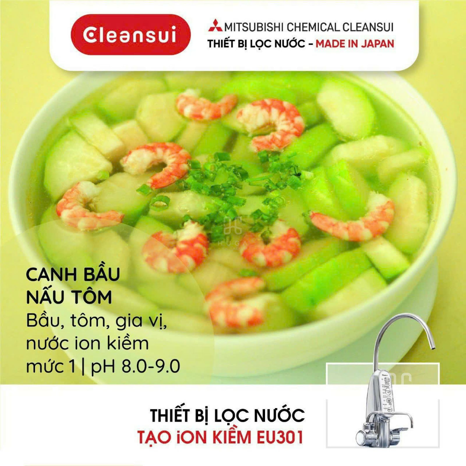 PH 8-9 của cleansui EU301 alkaline 1