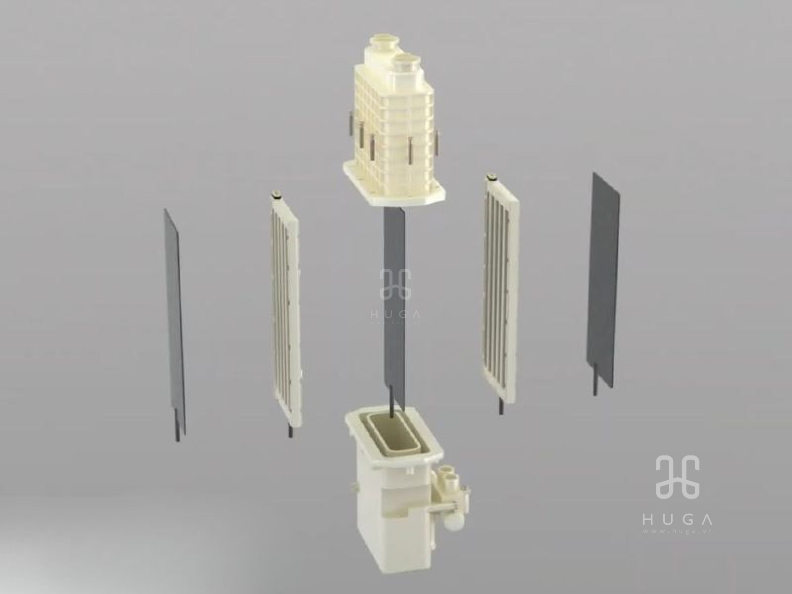 5 tấm điện cực Titanium phủ Platinum