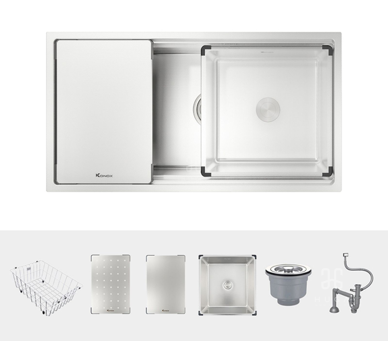 chậu rửa konox kn7644su dekor
