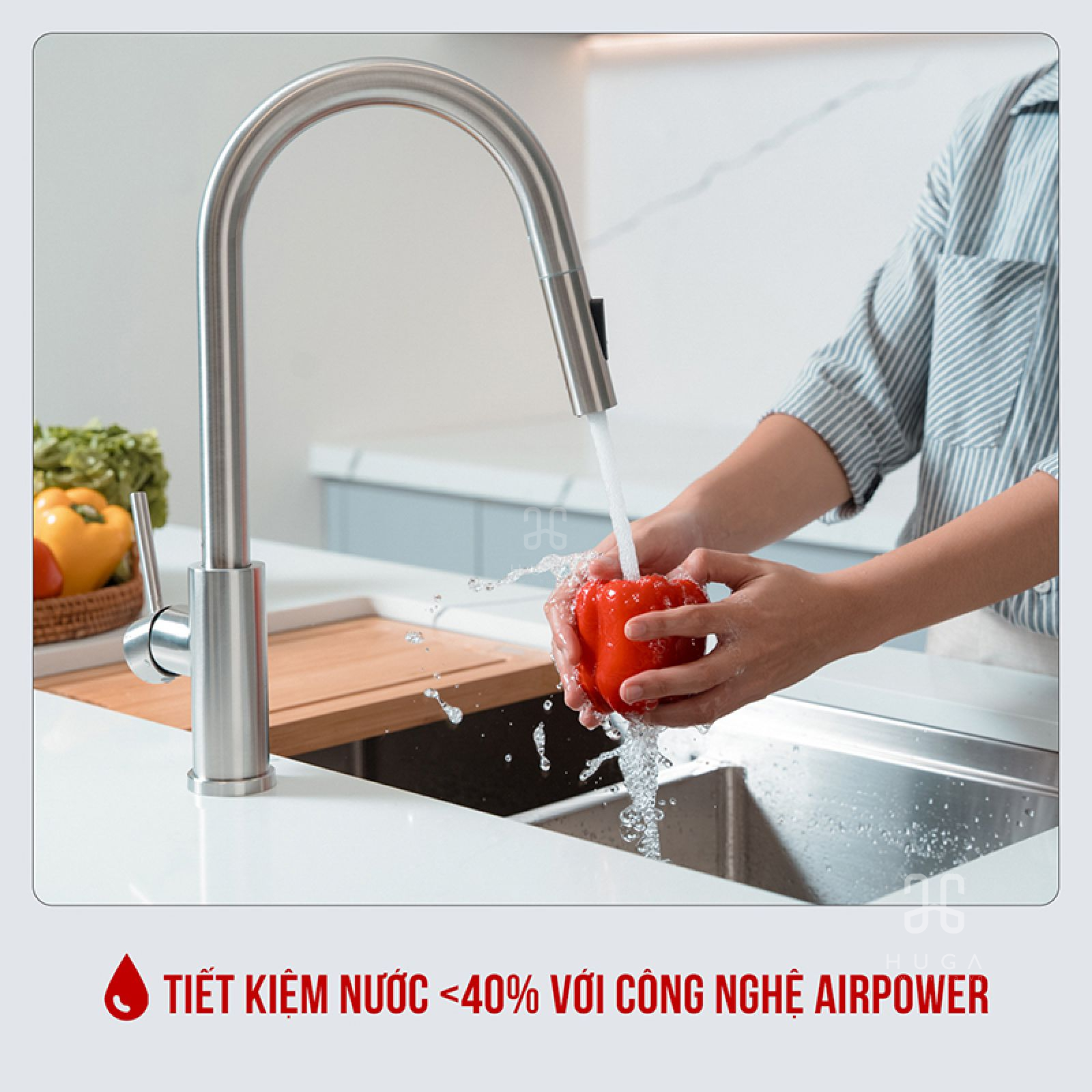 vòi rửa chén rút dây Reno 