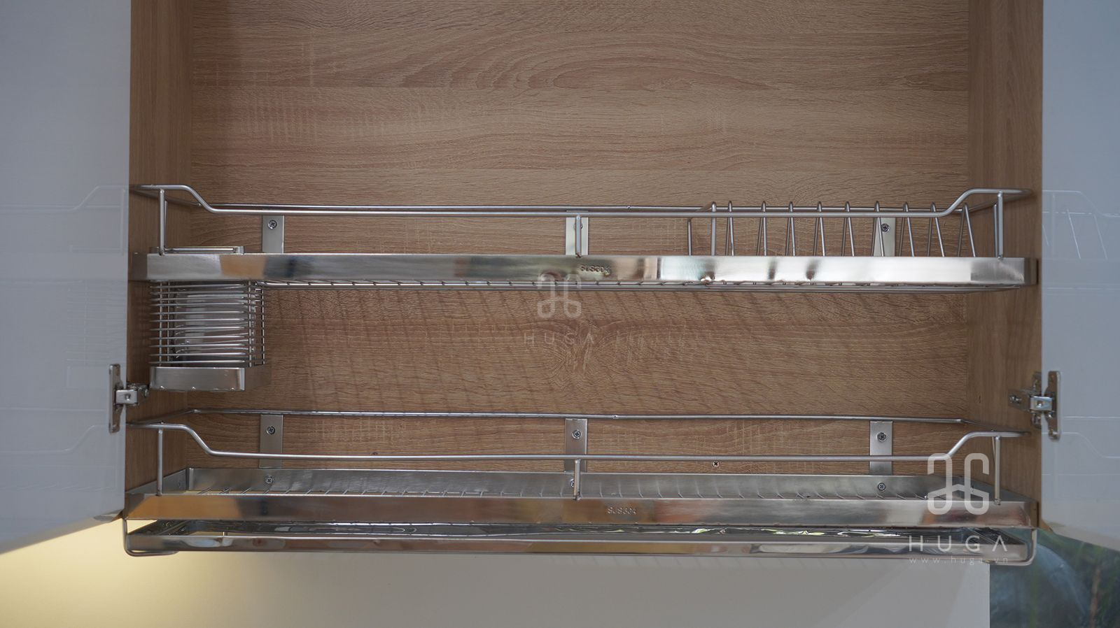 kệ ch&eacute;n inox 304 gia c&ocirc;ng 2 tầng 