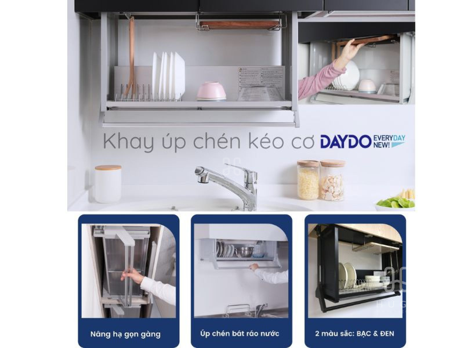Kệ chén nâng hạ nhật bản daydo