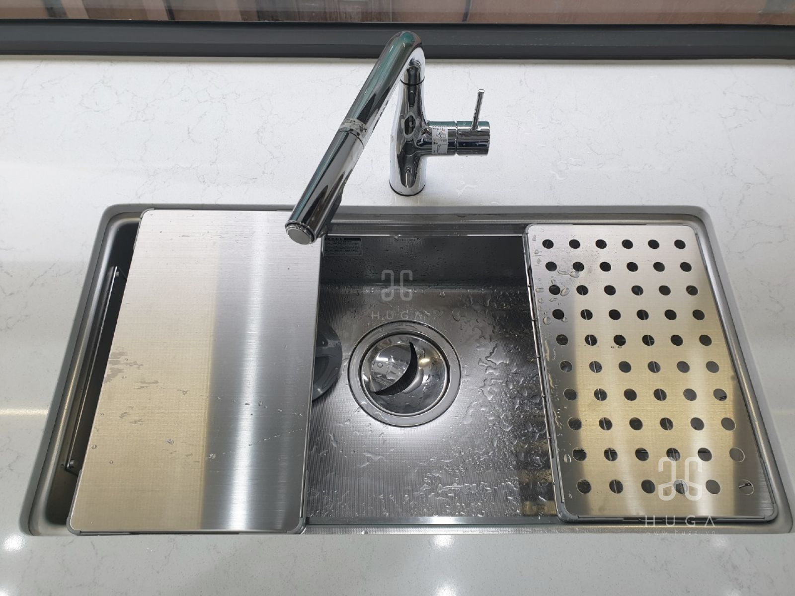 chậu rửa chén nhật shigeru LE JSL-K 2F FS