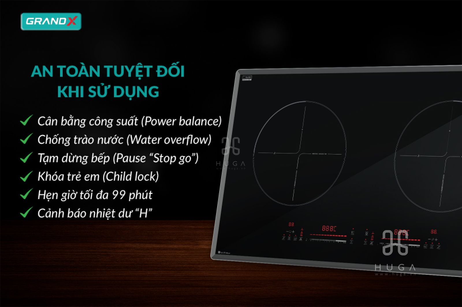 Bếp từ GrandX GX IP789LUX