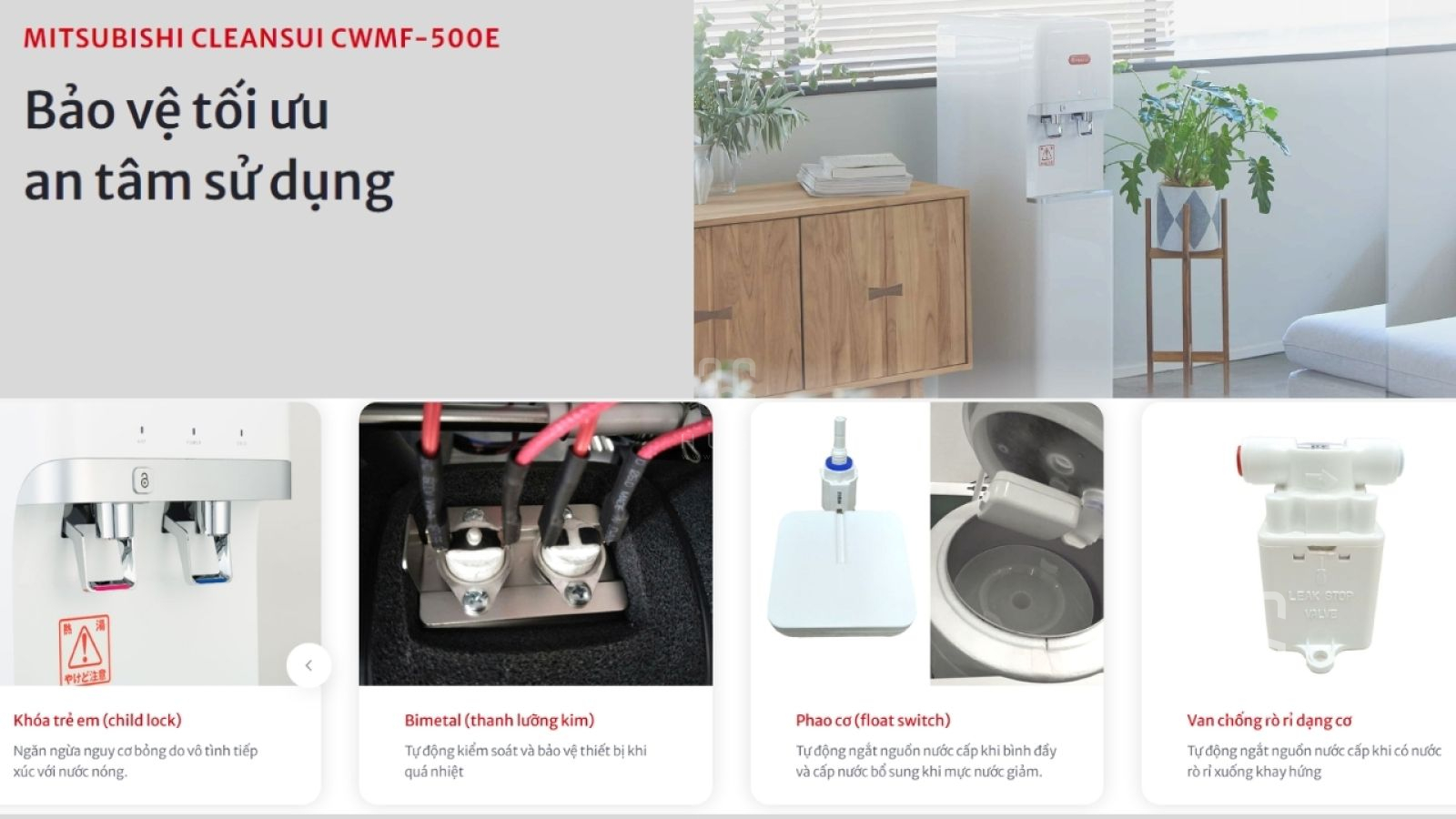 Máy lọc nước Mitsubishi Cleansui CWMF-500E