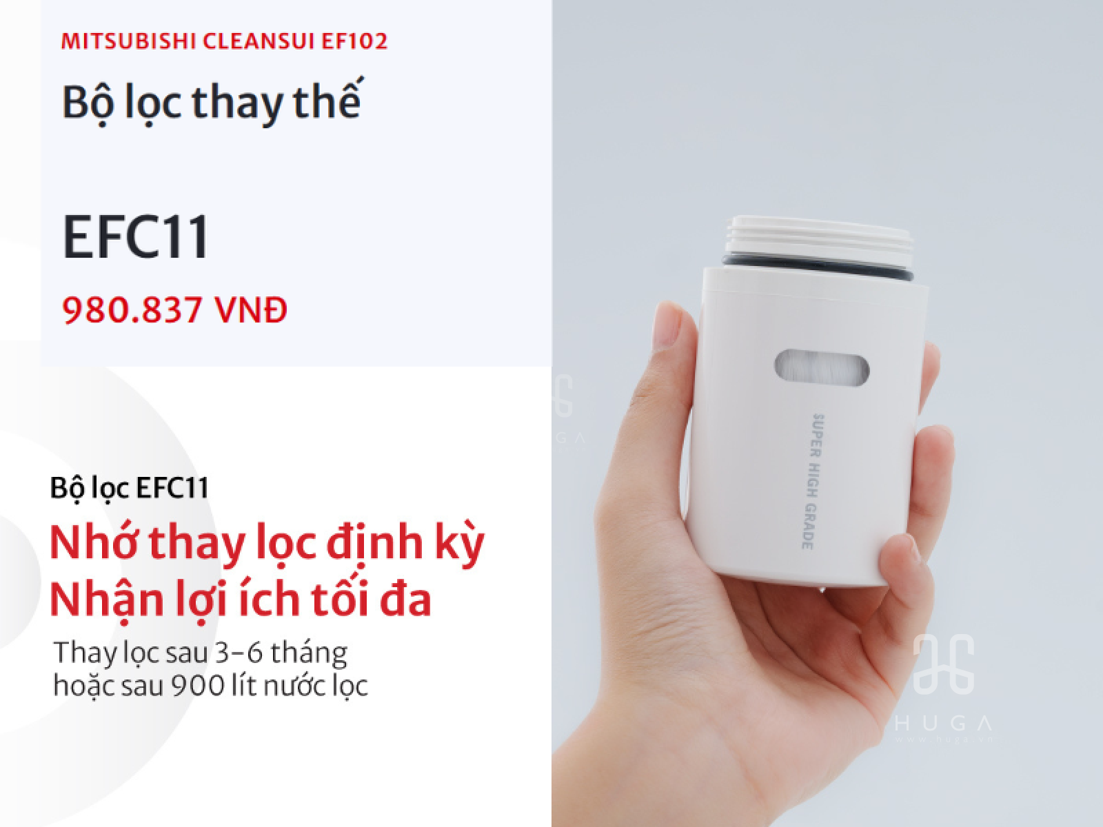 Thiết bị lọc nước lắp tại vòi EF102 