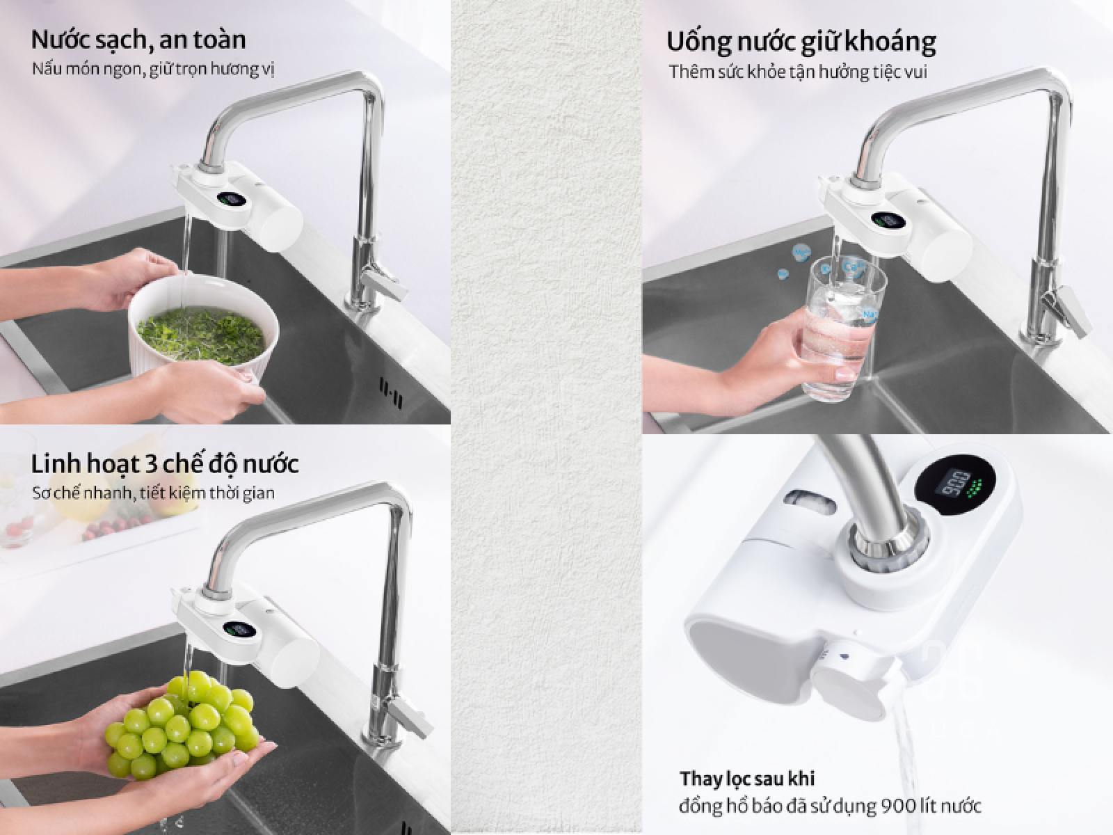 Thiết bị lọc nước lắp tại vòi EF102 
