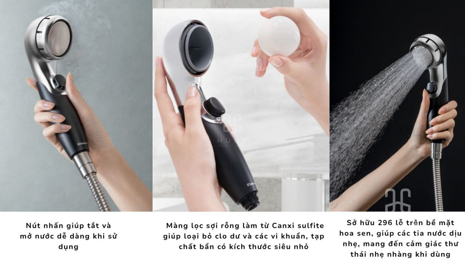 Vòi sen tắm Cleansui ES301-BK